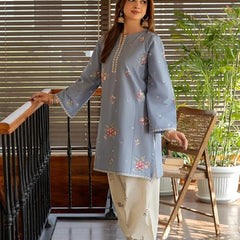 Women Floral Embroidered Regular Thread Work Kurta with Palazzos