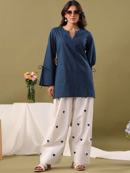 Women Regular Pure Cotton Kurti with Farshi Salwar