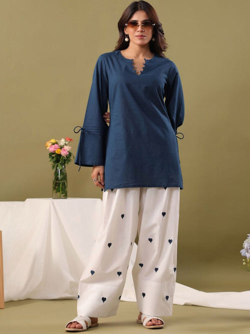 Women Regular Pure Cotton Kurti with Farshi Salwar