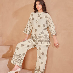 Off White Italian Linen Co-ord Set