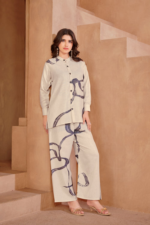 OffWhite Italian Linen Co-ord Set