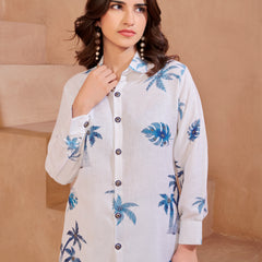 White Italian Linen Co-ord Set