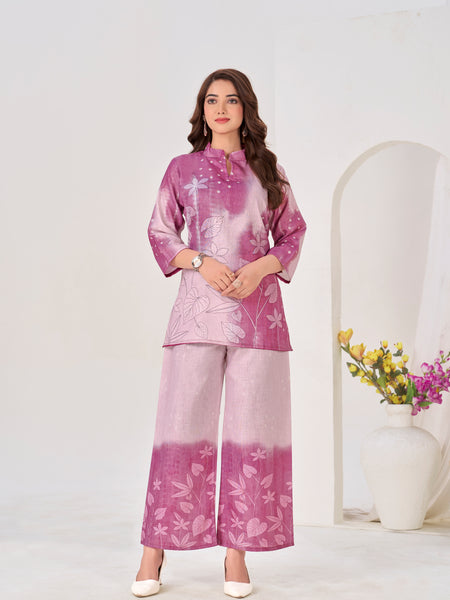 Pink Italian Linen Co-ord Set