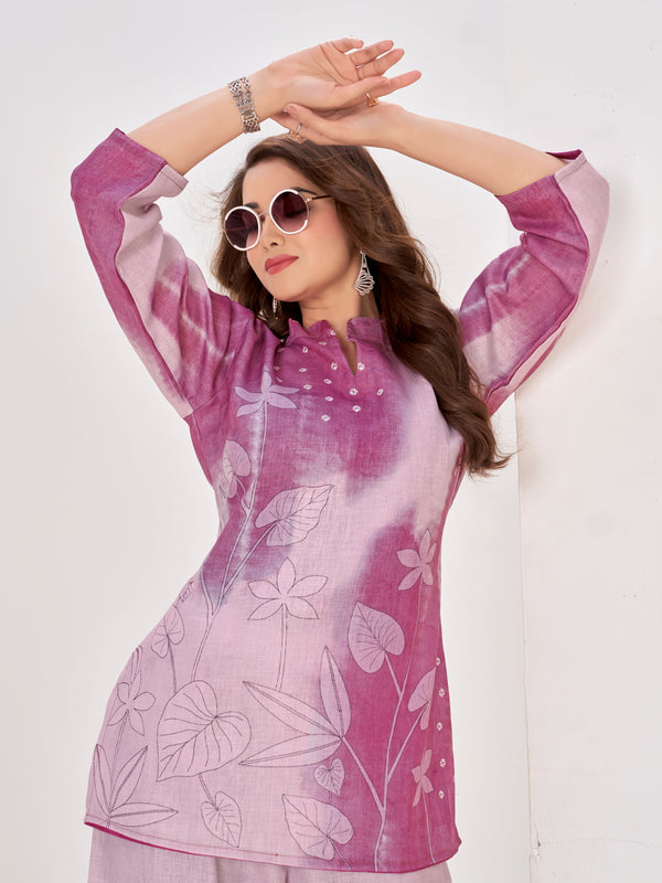 Pink Italian Linen Co-ord Set