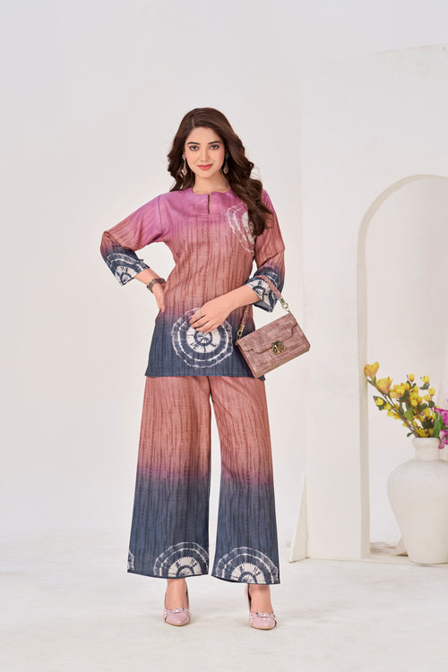 Shaded Italian Linen Co-ord Set
