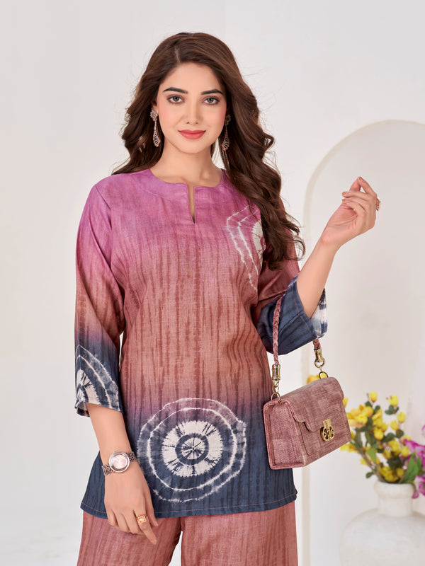 Shaded Italian Linen Co-ord Set