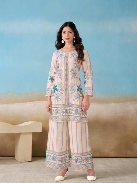 Off white Italian Linen Co-ord Set