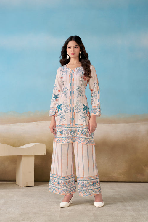 Off white Italian Linen Co-ord Set