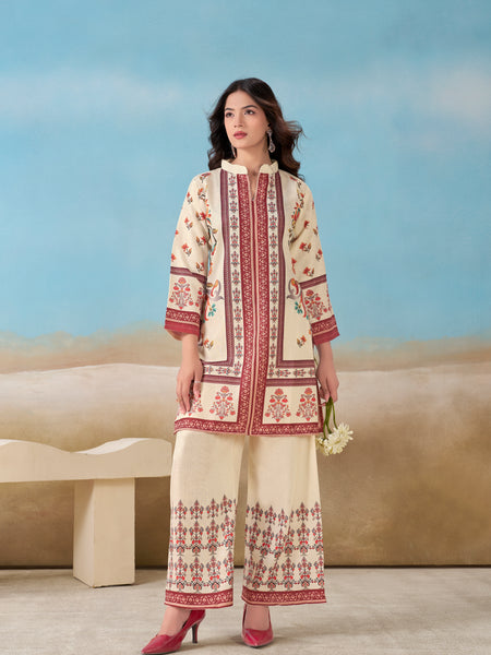 Cream Italian Linen Co-ord Set