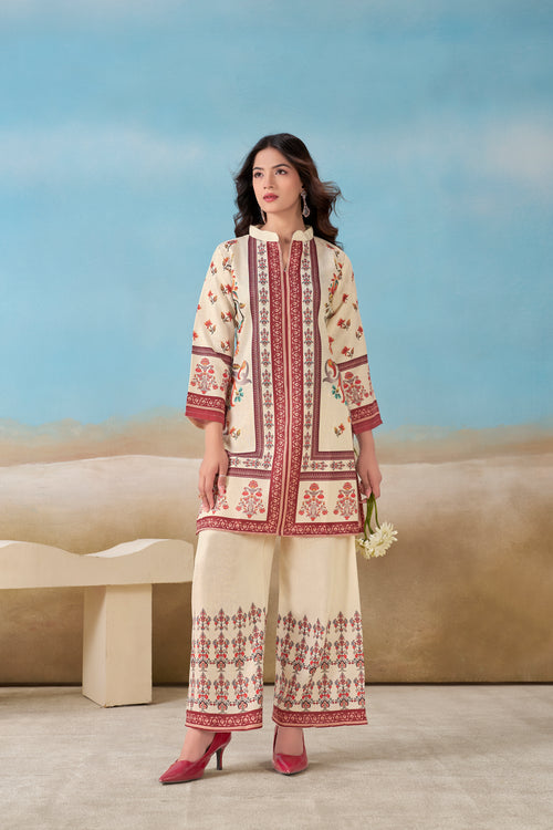 Cream Italian Linen Co-ord Set