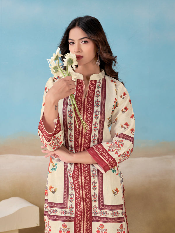 Cream Italian Linen Co-ord Set