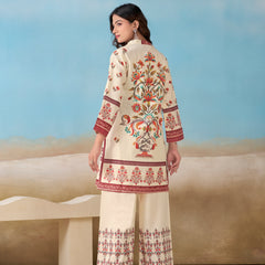 Cream Italian Linen Co-ord Set