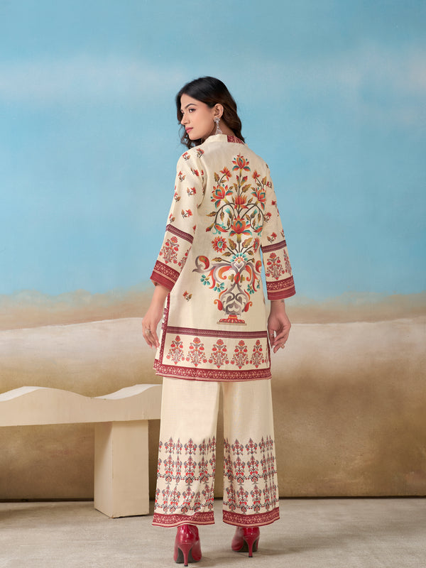 Cream Italian Linen Co-ord Set