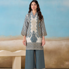 SlateBlue Italian Linen Co-ord Set