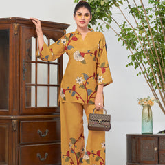 Yellow Italian Linen Co-ord Set