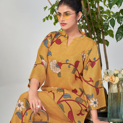 Yellow Italian Linen Co-ord Set