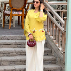 Cherry & Heart Farsi Salwar Set With Pockets