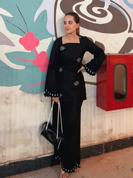 The Evil Farsi Salwar Set Black Full Sleeve