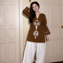 Embroidery Work Farshi Salwar Set