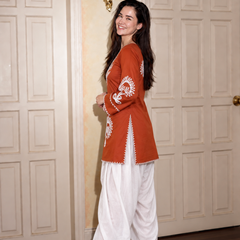 Embroidery Work Farshi Salwar Set