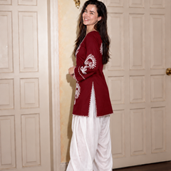 Embroidery Work Farshi Salwar Set
